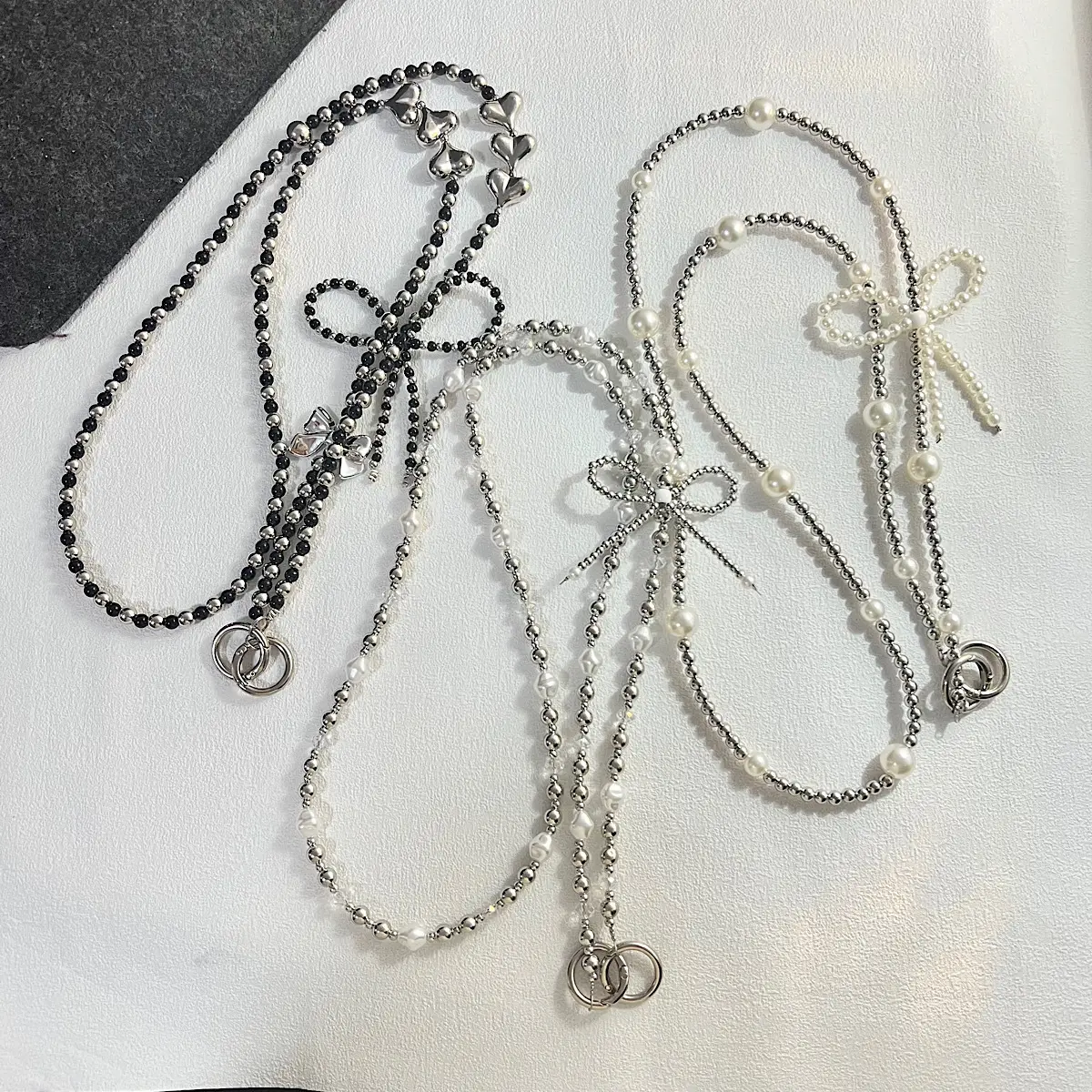 Bow-knot Pendant Crossbody Phone Strap