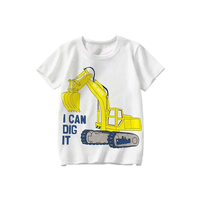 Summer New Arrival Printed Kids Crew Neck Short-Sleeve