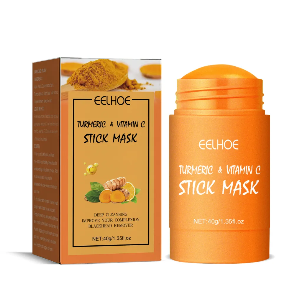 Ginger Yellow Mud Facial Mask Solid Facial Mask Acne Removing Closed Mouth Shrink Pores - 40G