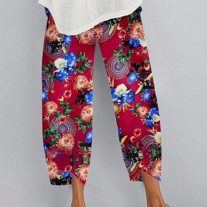 Title 2, Printed elastic waist pocket casual pants