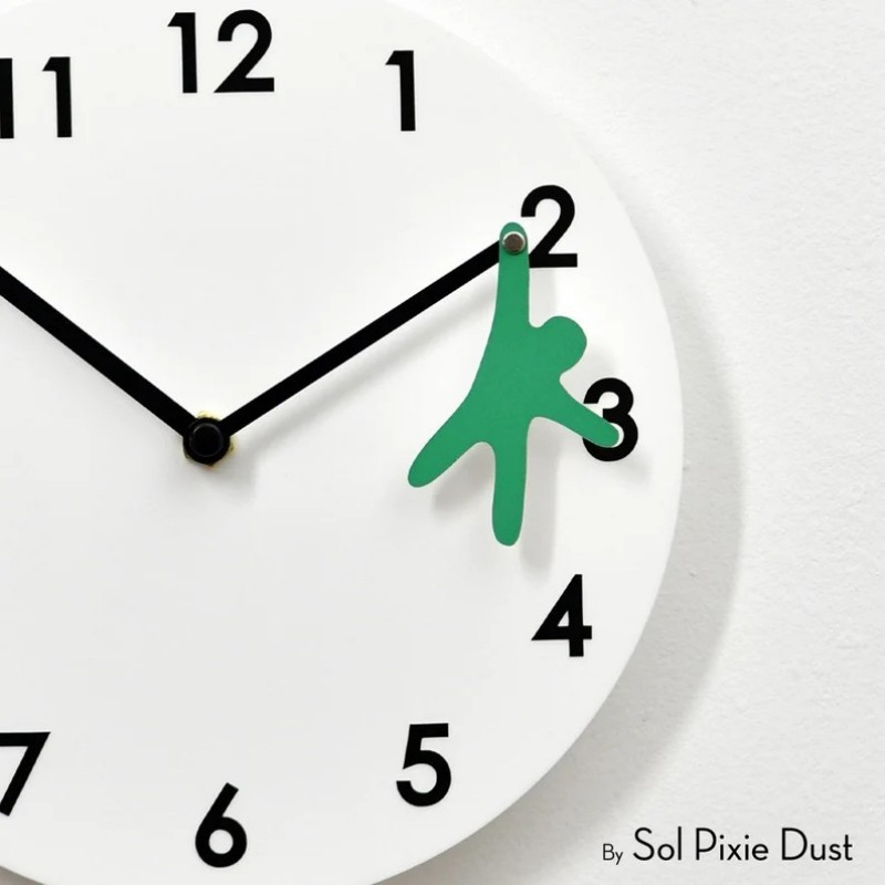 Round Wooden Wall Clock, picture 7 of 9