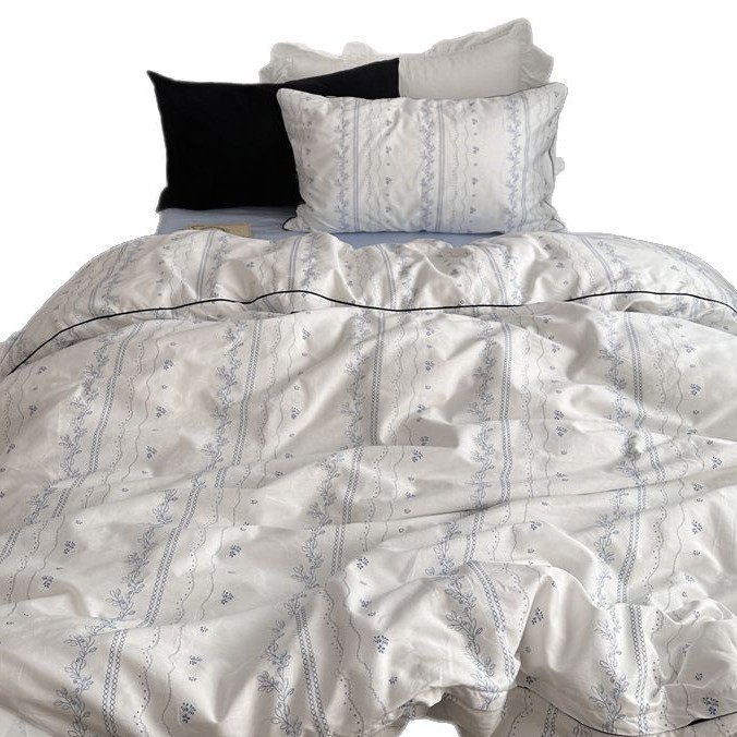 Cotton Duvet Cover, Botanical Print
