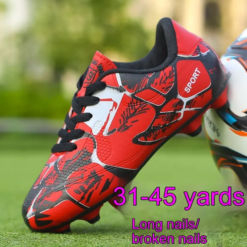 Soccer Shoes Low-top Leather Surface Rubber Nail