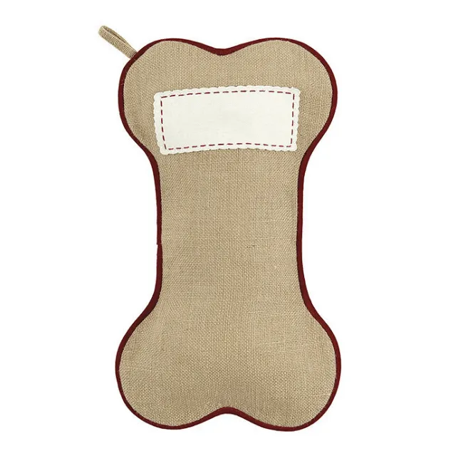 Home Christmas Atmosphere Decorative Socks Bone Bag Natural Color - Shop at LoveMi