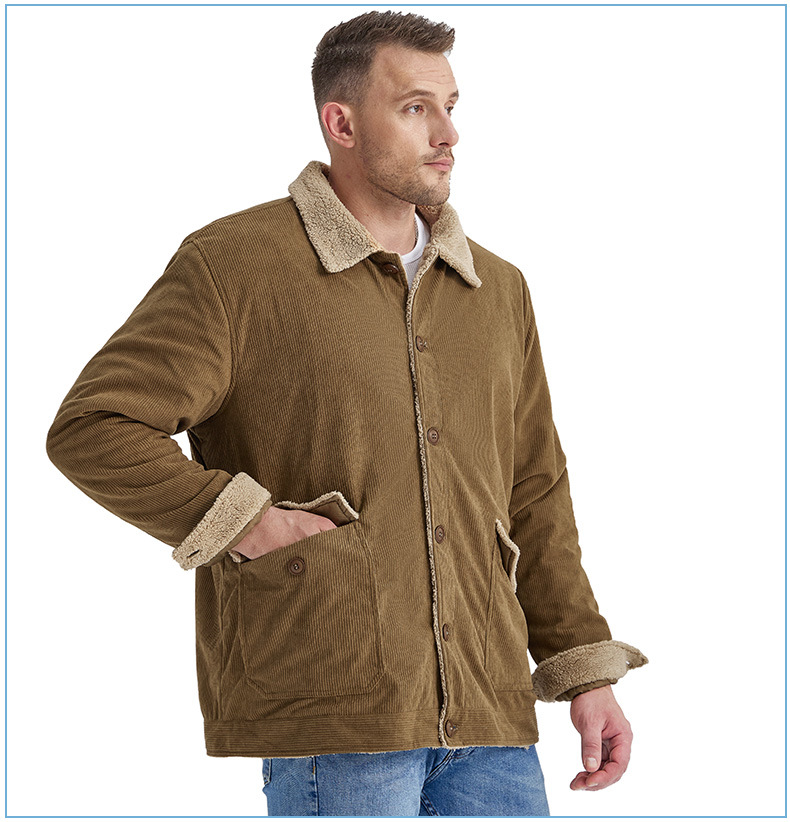 Title 26, Herren Cashmere Jacke Verdickt Groß Loose Casua...