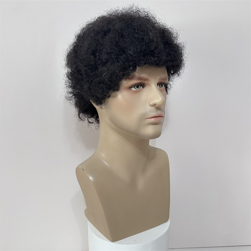 Human Wigs Short Curly Hair Afro Men And Women — foto 5
