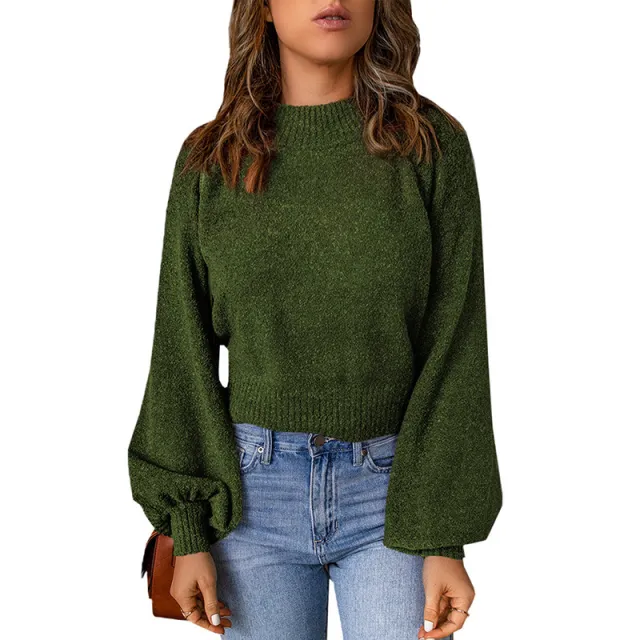 Women's Casual All matching Knitted Sweater Lc2722191 Green - Shop at LoveMi