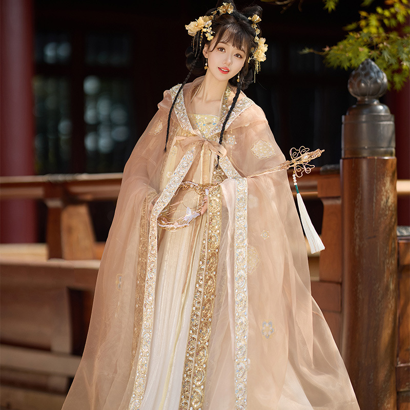 Chinese Style Gorgeous Tang Style Chest Ru Dress Embroidery — image 1
