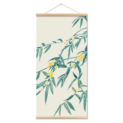 Entrance Flower Art Wall Mural Shop Decorative Painting Fabrics Hanging Picture - Gh11814 - View 1
