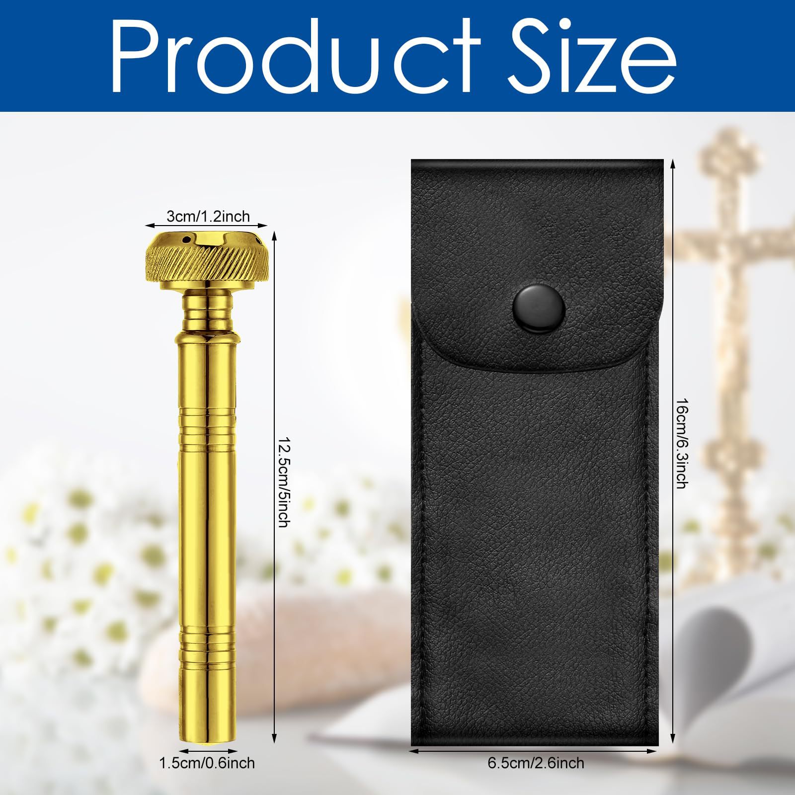 Pocket holy water nozzle holy water container holy water