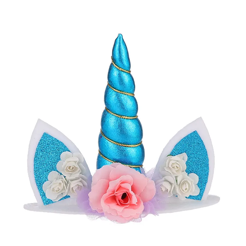 Birthday Cake Decorative Ornaments Topper For Baking - Blue