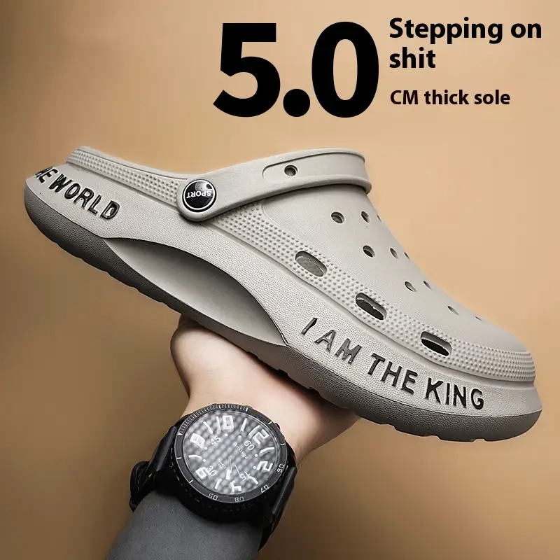 Outdoor Casual Dual-use Beach Half Slippers Sports Leisure Sandals Feeling Of Walking On Shit