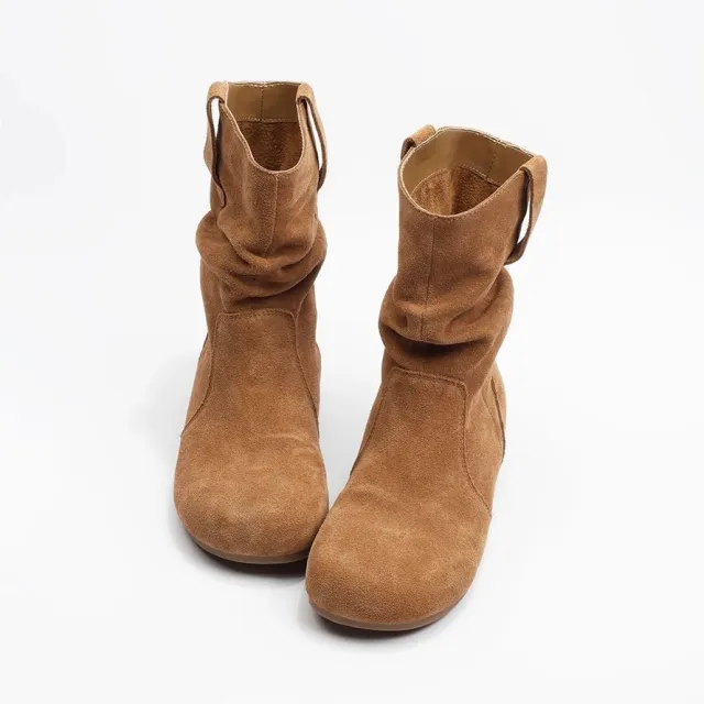 Western Denim Martin Boots For Women Camel - Shop at LoveMi