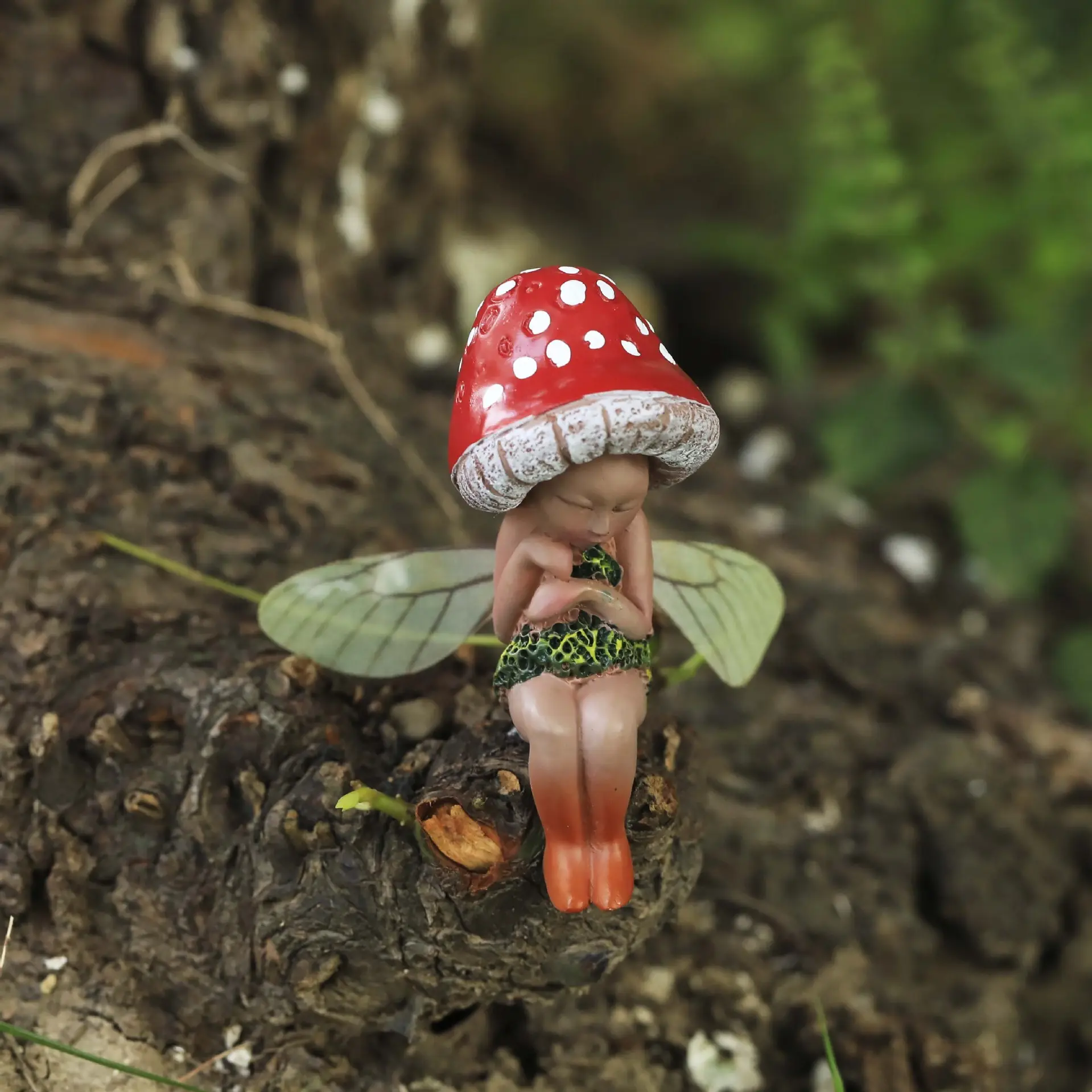 Pastoral Sleeping Fairy Resin Craft Ornament Outdoor