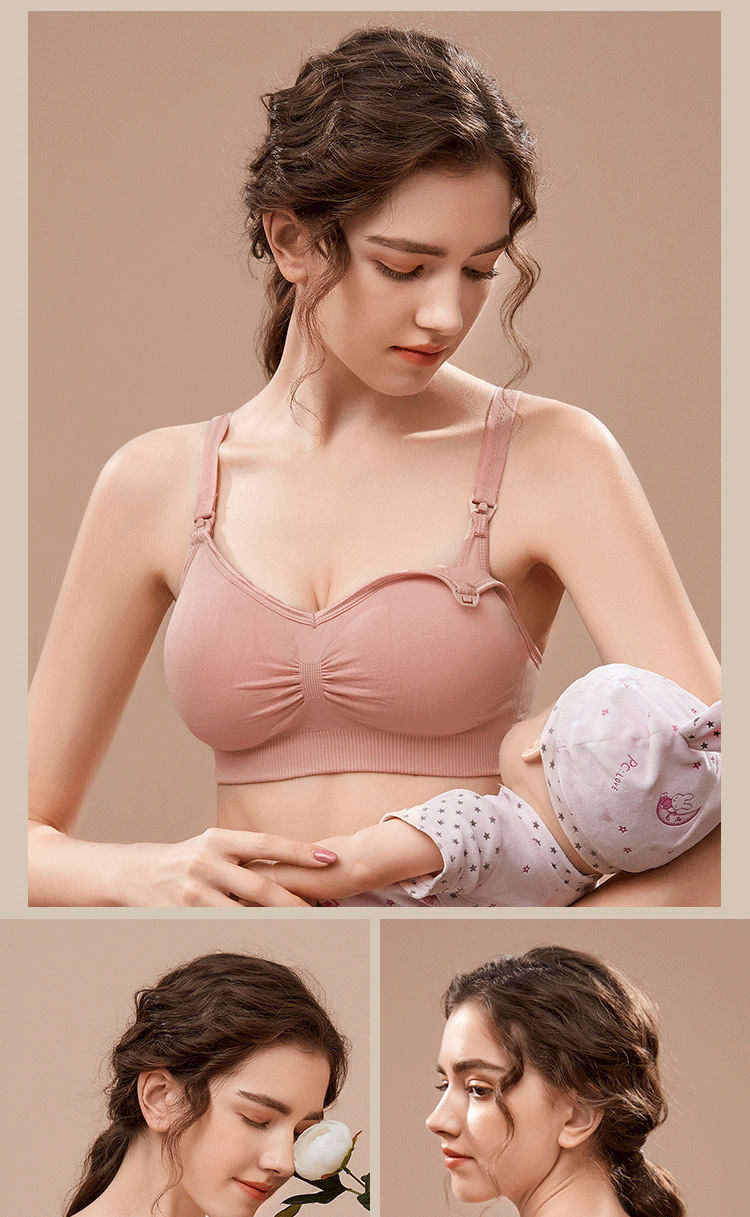 Title 5, Large Size Full Cup Wireless Push Up Nursing Bra