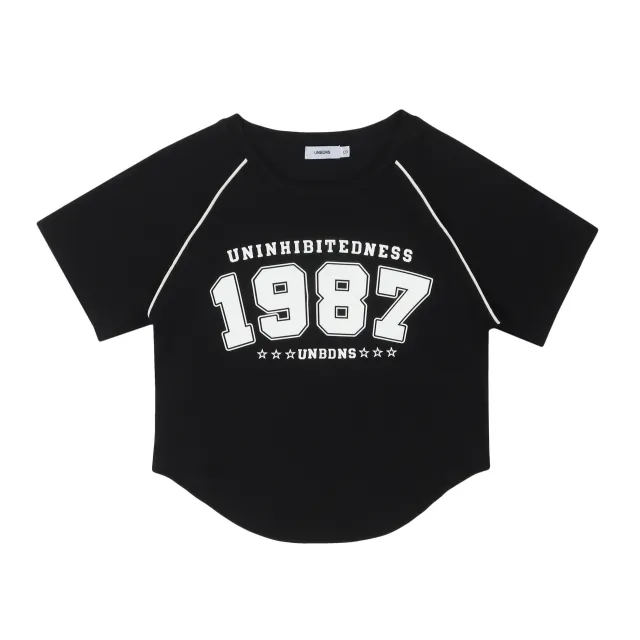 Summer Women's 1987 Special interest Design Short sleeved T shirt Black - Shop at LoveMi