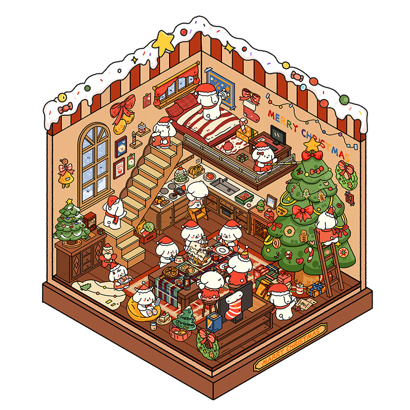 3D Landscaping Miniature Scene Stickers