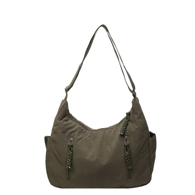 Casual Messenger Lightweight Waterproof Shoulder Bag Green - Shop at LoveMi