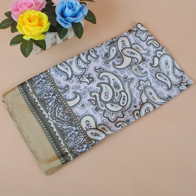 Nueva bufanda cuadrada de satén estampada con flores de anacardo, elegante y versátil, de 90x90 cm, para mujer. A98eca27 2ee9 4038 Ac78 5a89d5d94369