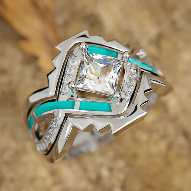Future Geometry Light Luxury High-End Ring