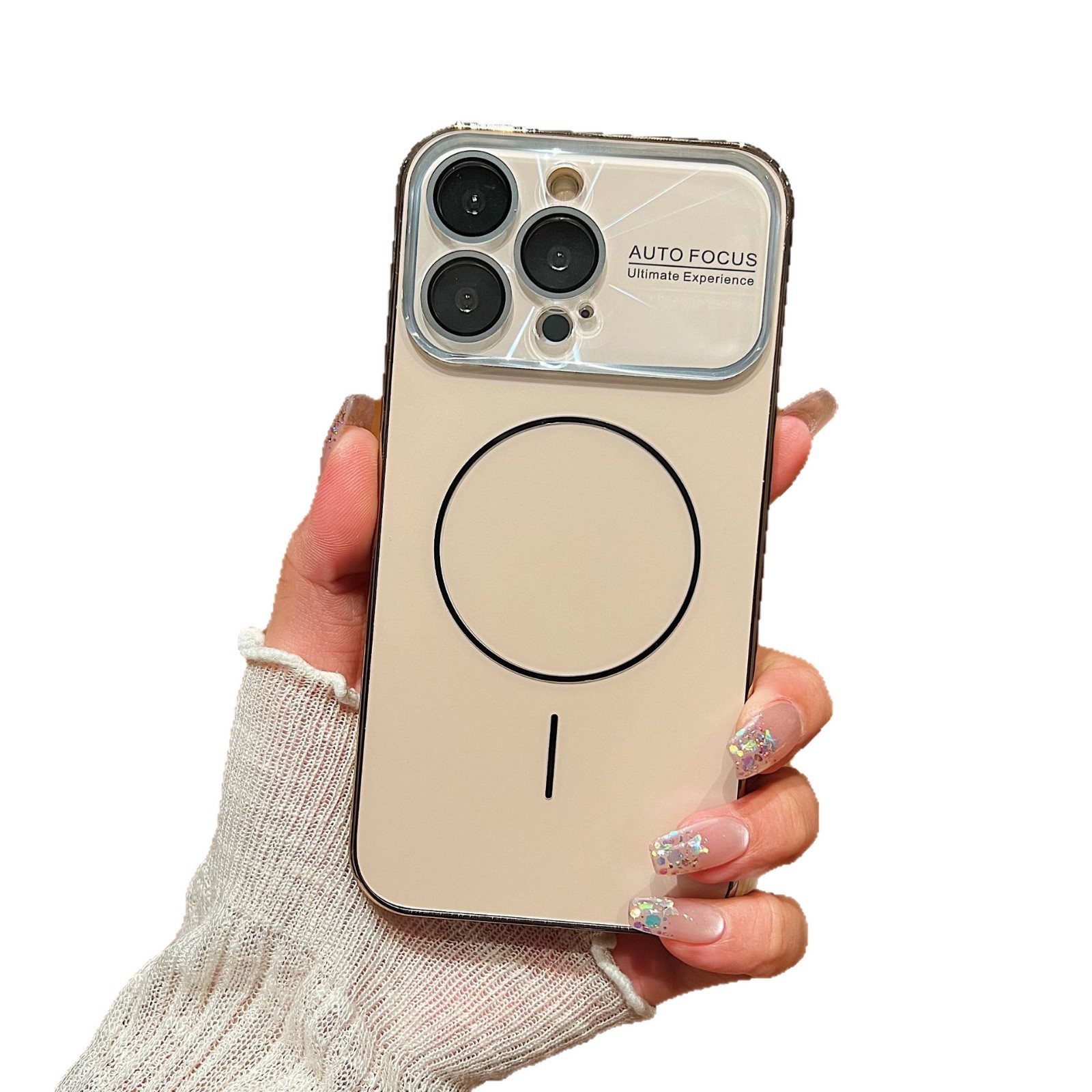 Laser-Cut Large-Window Lens Ring Magnetic Phone Case 10
