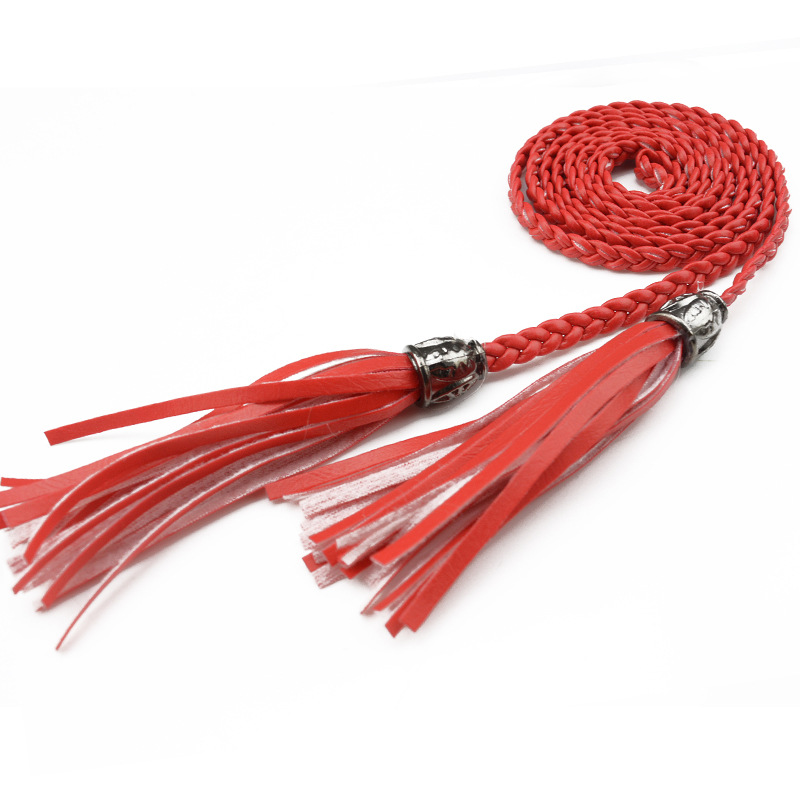 Red Sliver Beads