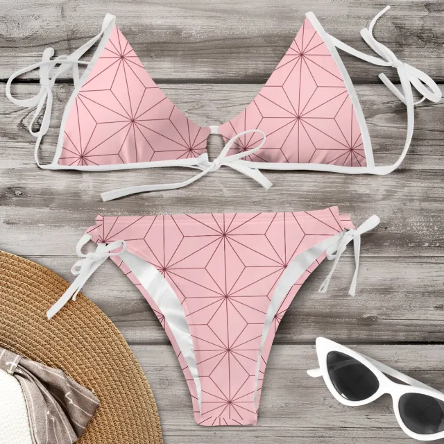 Summer Bikini Swimsuit Outfit Women Pink - Shop at LoveMi