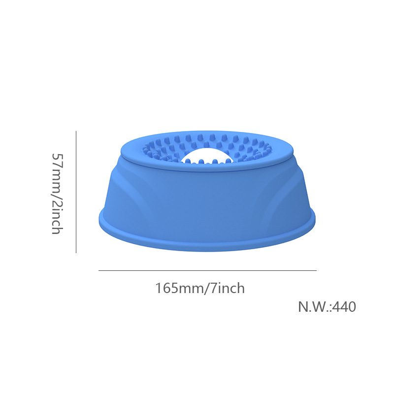 Silicone Slow-Feeder Dog Bowl