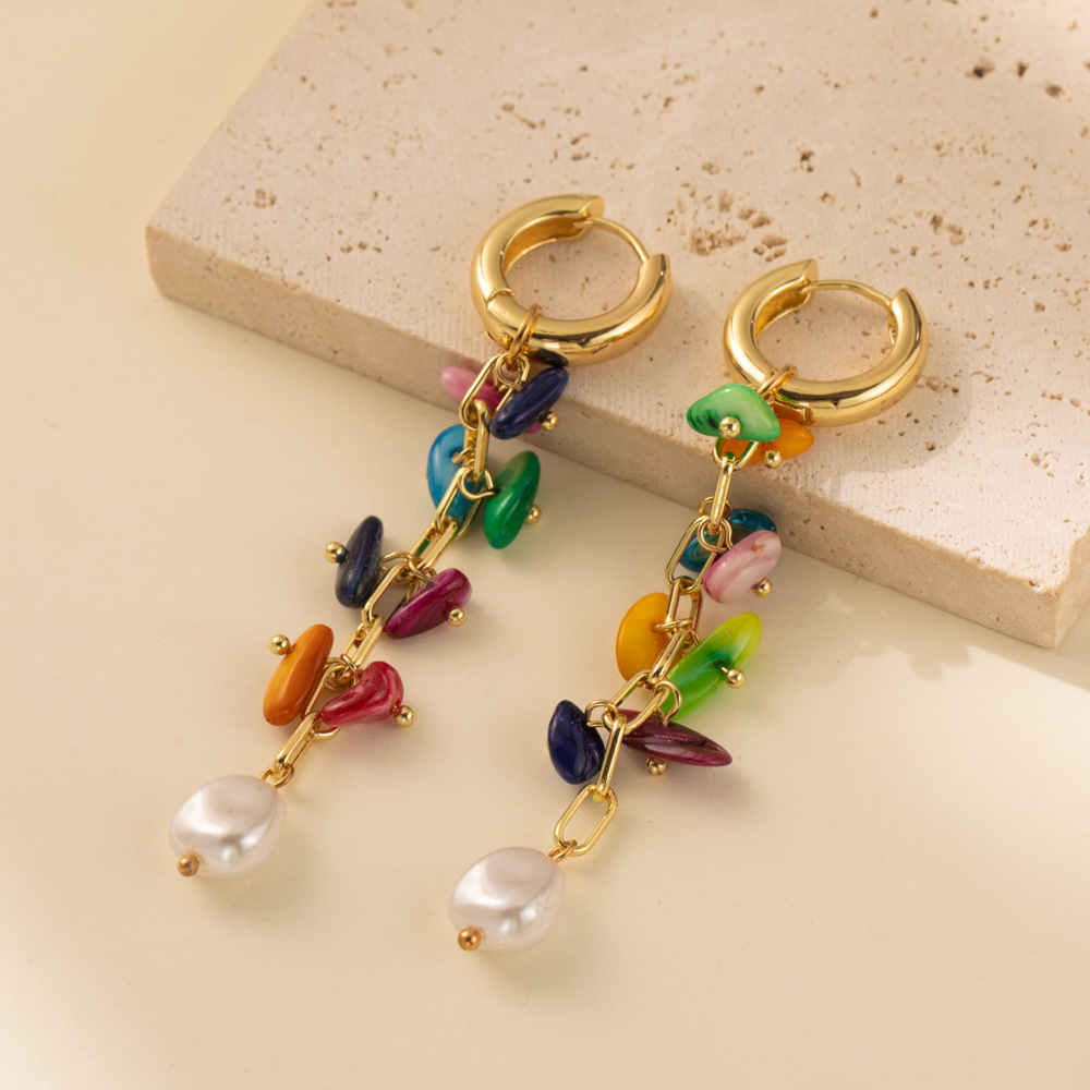 Womens Stylish Colorful Personalized Minimalist Earrings