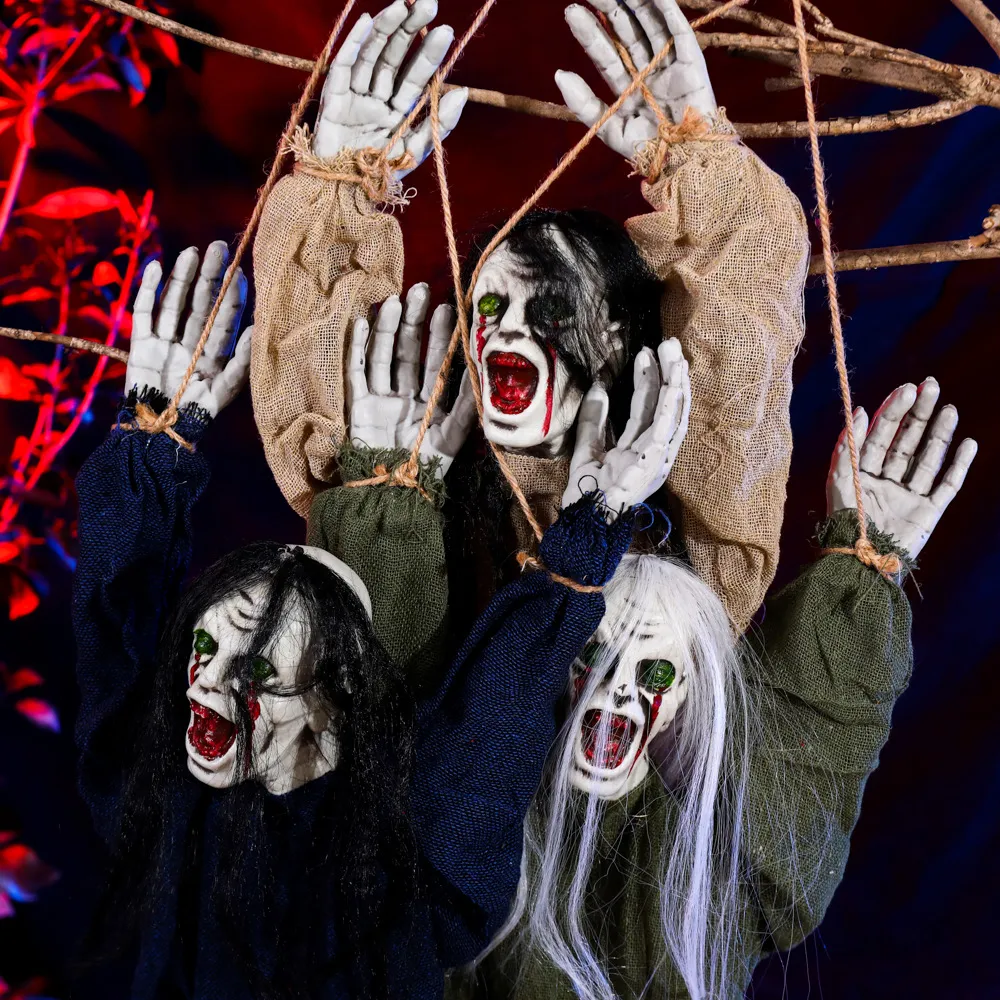 Halloween Decoration Hanging Ghost Haunted House Secret Room Layout Props – image 3