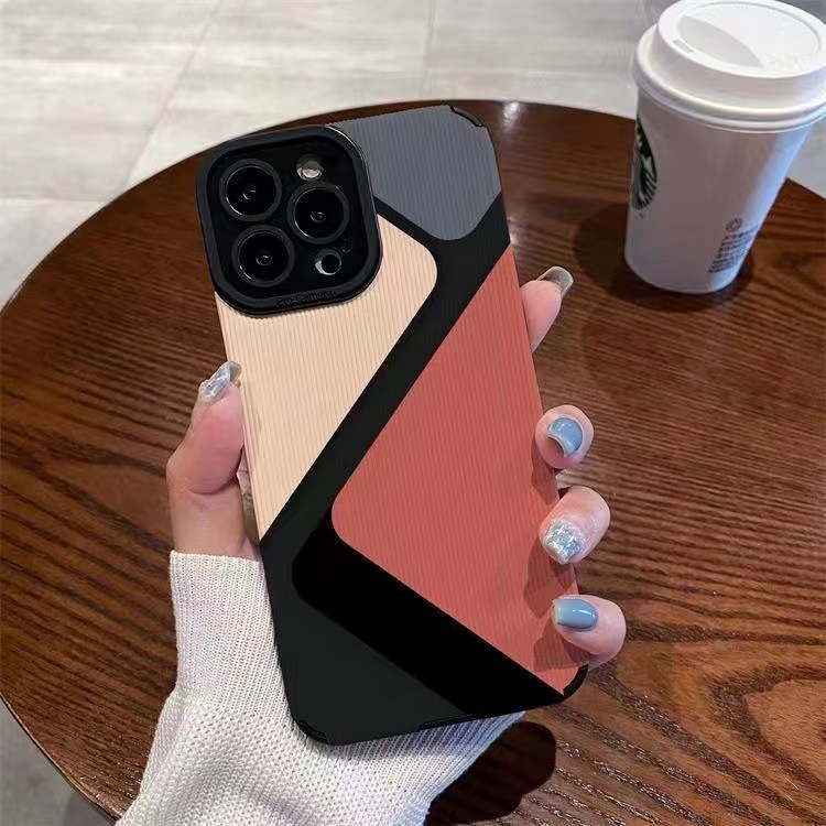 Stitching Color Block Phone Case - Picture 10 of 11