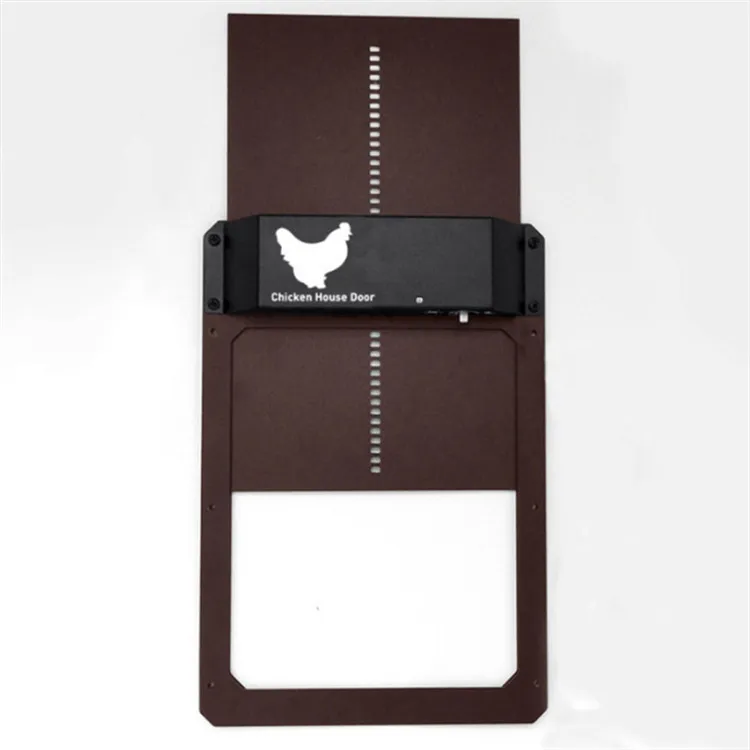Coop Pet Door Automatic Chicken Coop - Brown