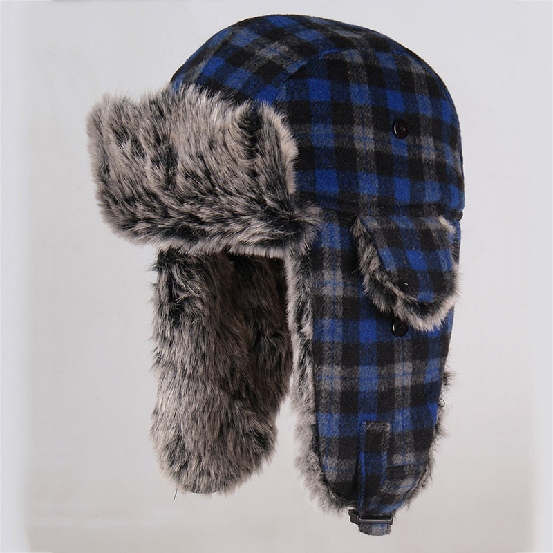 Winter Thickened Velvet Padded Ushanka Windproof Cycling Hat