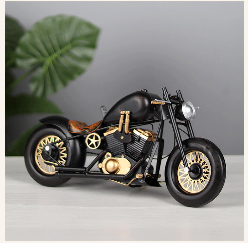 Title 7, Tough Guy Motorcycle Model Handmade Creative Or...