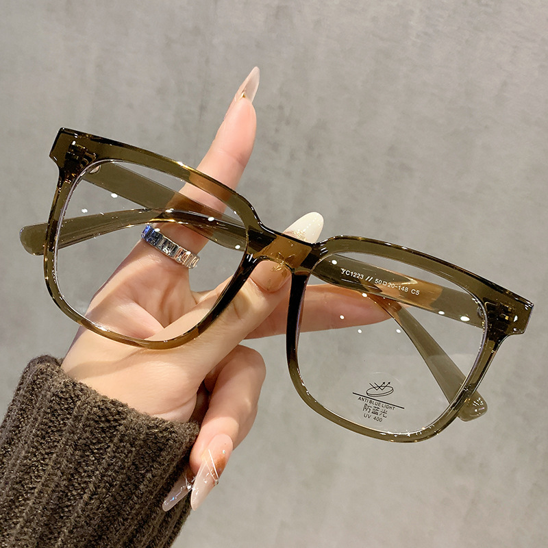 Korean Style Trendy Polygonal Glasses Frame Anti-blue Light - Image 7