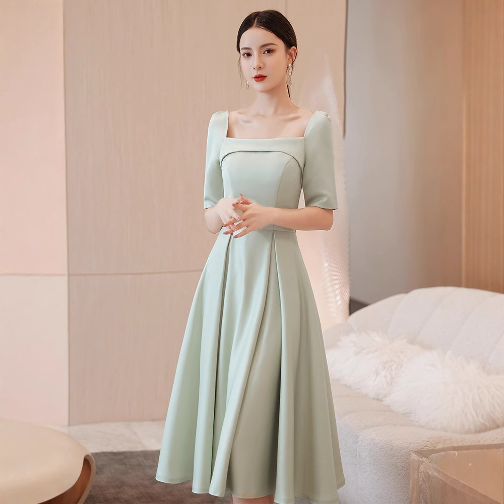 Womens French-style Evening Gown For Banquets