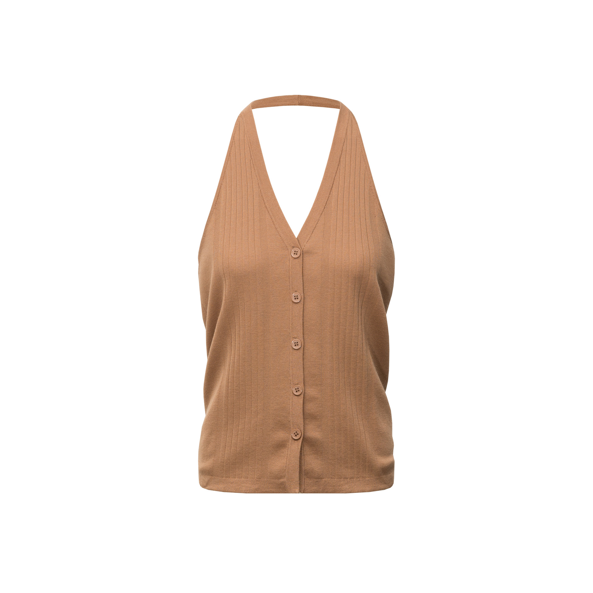 Backless Halter Vest Women's Spring Slim-fit Knitted Cardigan Sweater
