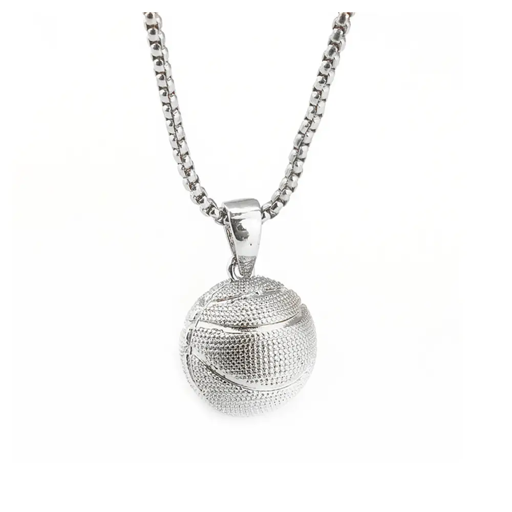 European And American Style Rugby Basketball Sports Necklace