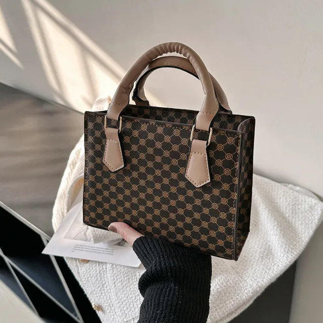 New Fashion Simple Handbag Casual Retro Simple Khaki - Shop at LoveMi