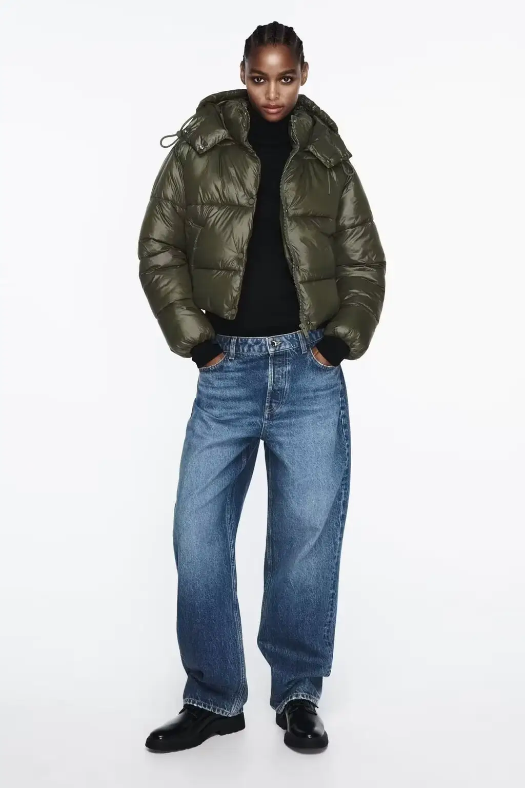 Women's European And American Hooded Short Down Coat