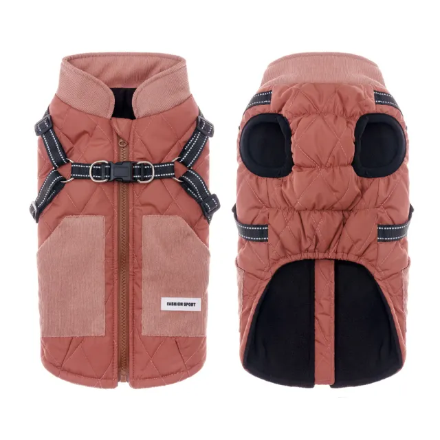 Autumn And Winter Pet Clothes Small Dog Waterproof Thickened Warm Melon Red - Shop at LoveMi