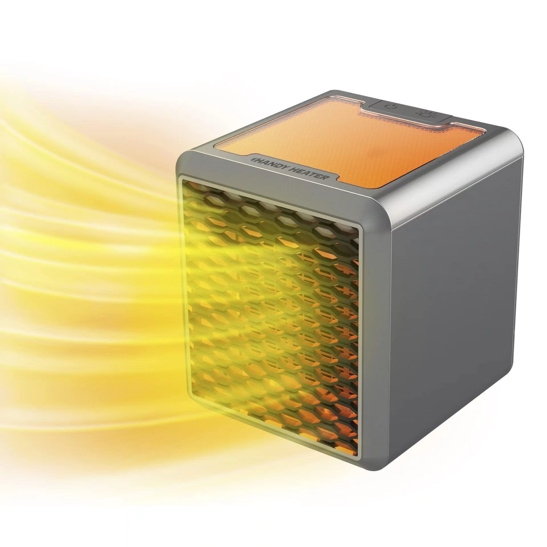 Colorful Square Warm Air Blower The Third Gear Wind Speed Colorful Heater - Image 2