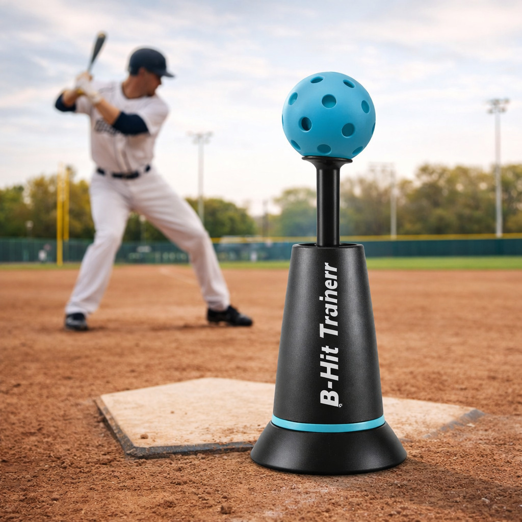 Portable Baseball Tee Popper - Stand de antrenament cu înălțime reglabilă pentru antrenament în aer liber și dezvoltarea abilităților