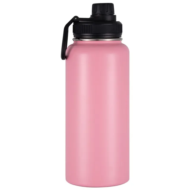 Double 304 Stainless Steel Space Pot Outdoor Vacuum Cup Pink - Shop at LoveMi
