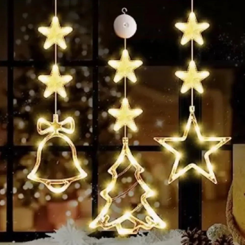 Christmas Decoration Atmosphere Suction Cup Painted LED