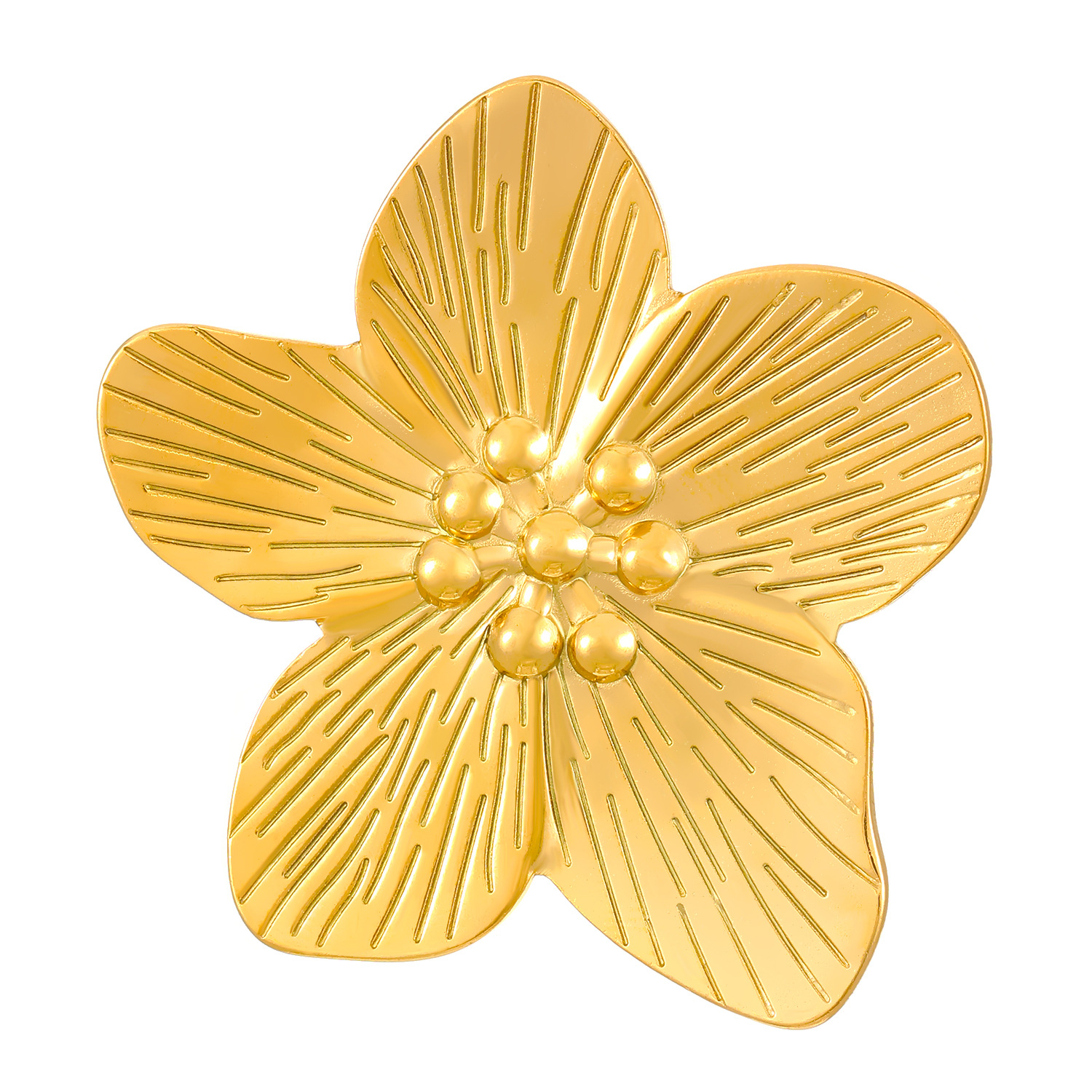 Fashionable Vintage Glossy Textured Ring In Titanium Steel