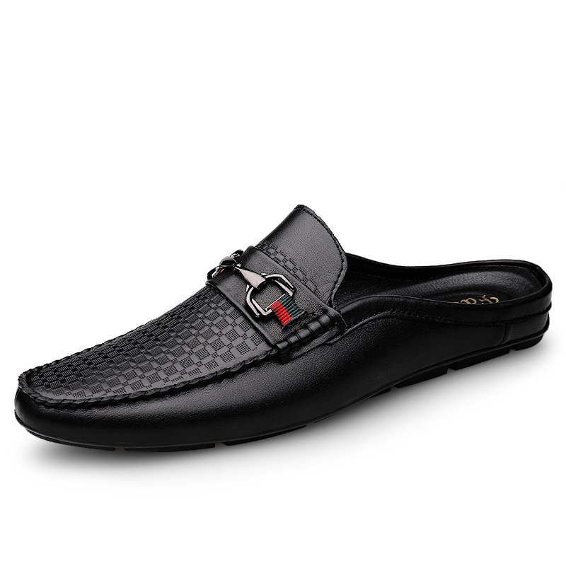 Title 23, Pantofole metà slip-on in pelle da uomo