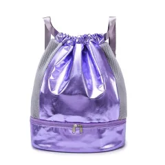 Fitness Dry Wet Separation Swimming Storage Bag - Purple - View 1