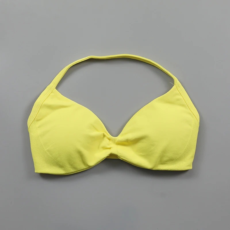 Womens High-intensity Halter Bra With Chest Pads