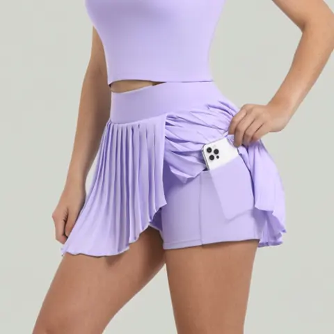 Pleated Tennis Skirt Nude Feel Outdoor Leisure Running Fitness